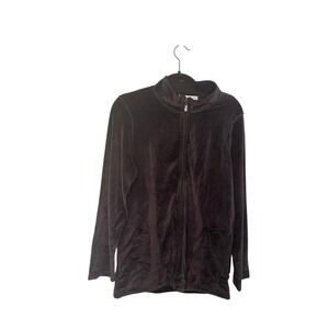 Carole Hochman QVC Style Velour Jacket ‎ NWT & Pants Set NWOT Small Loungewear